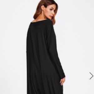 shein drop crotch jersey jumpsuit